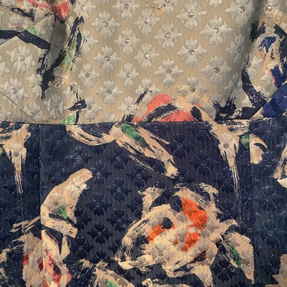 Phoebe multicolor jacquard fabric mini cocktail dress - Picture 3 of 5